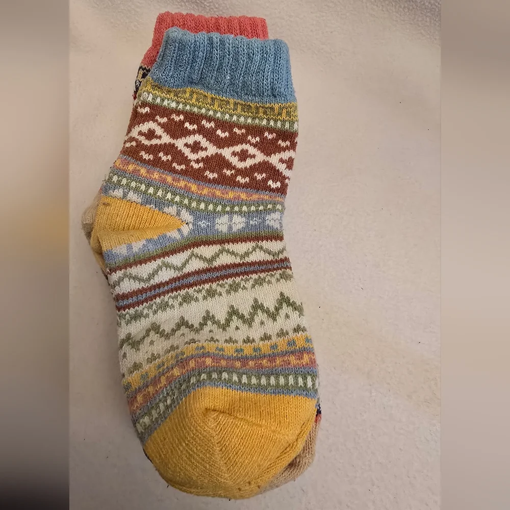 Vibrant Multicolor Patterned Womens Socks
